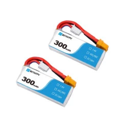 2S 300mAh 45C LiPo Battery With XT30 Connector (2pcs)