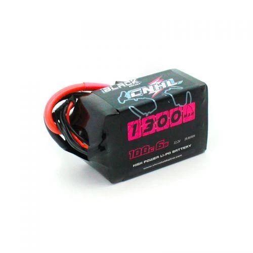 Black Series 6S 1300mAh 100C LiPo Battery With XT60 Connector - Image 2
