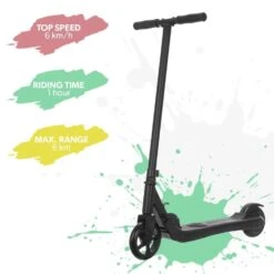 ElectriQ Active Electric Kids Scooter - Black