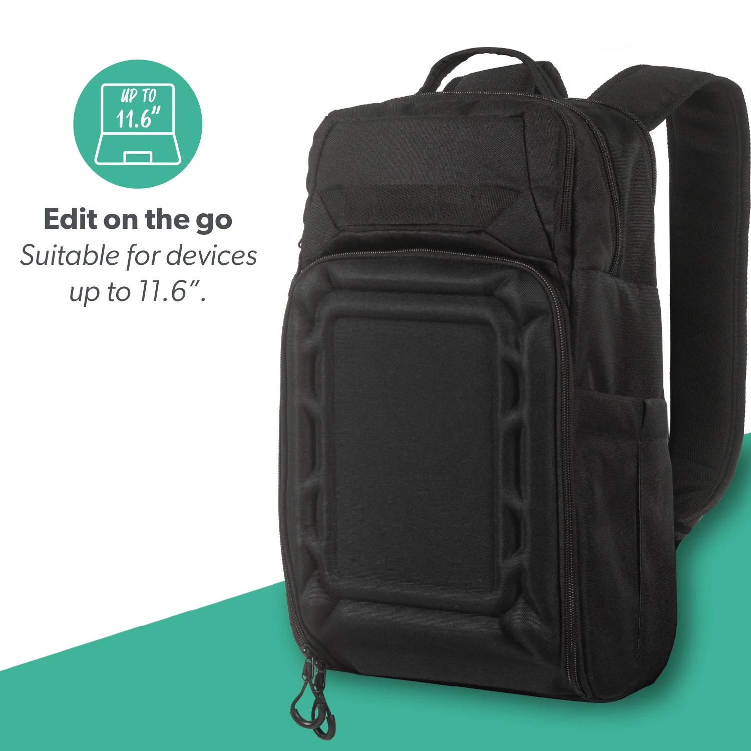 Drone Backpack With Front Hardshell - Black - Image 5