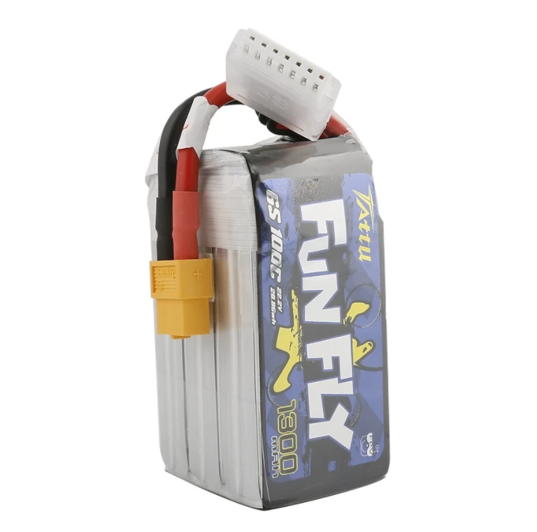 FunFly 6S 1300mAh 100C LiPo Battery With XT60 Connector - Image 2