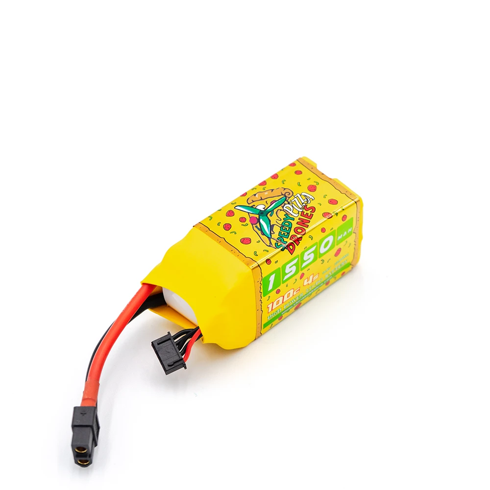 Speedy Pizza 4S 1550mAh 100C LiPo Battery With XT60 Connector - Image 2