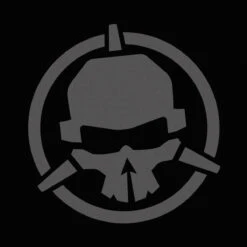 Rotor Riot T-Shirt Black With Grey Skull